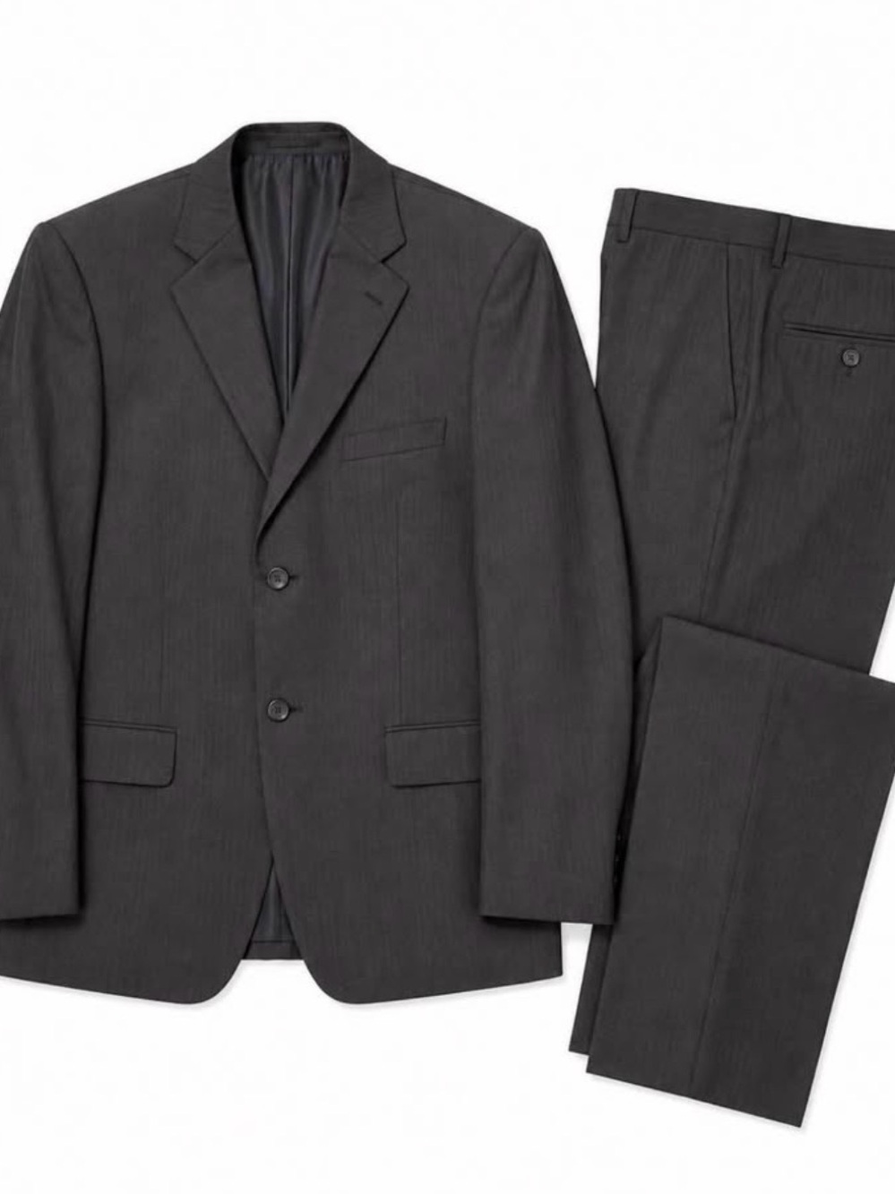Loriano Collection Men’s Grey 2 piece suit. Size 44 R jacket 38 pants NWT